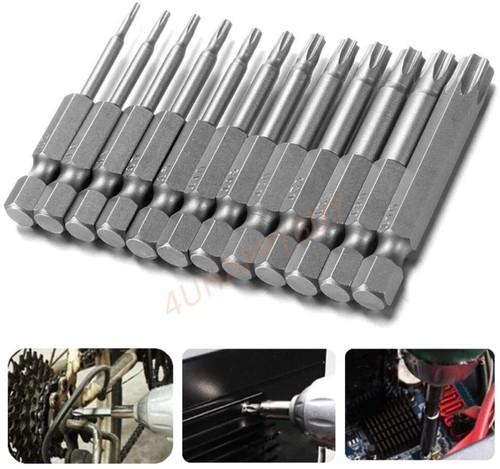 Security Torx Head Screw Driver Bit Set 50/100/150/200mm Magnetic Hex Shank Impa - Picture 13 of 13