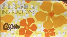 Singer 353 Manual  Large Deluxe-Edition Genie...