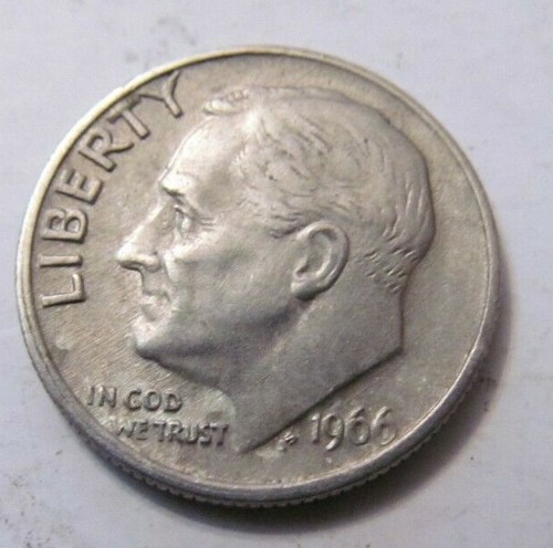 1966-P Roosevelt Dime - Picture 2 of 4