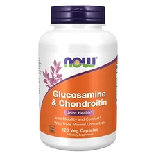NOW Glucosamine  Chondroitin with Trace Minerals - 120 Caps , Joint Health
