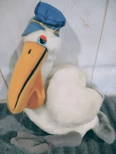 1982 Vintage Stuffed Animal Wallace Berrie Barnacle Bill Plush Pelican  🌊🌊