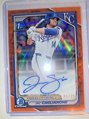 2024 Bowman Draft Chrome Prosp Auto Orange Wave CPA-JC Jac 