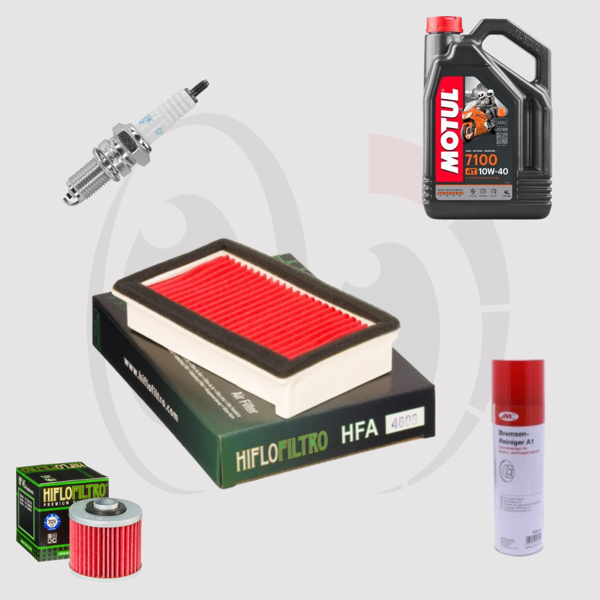 Kit Entretien XT 600 Huile Premium Motul 7100 10w40 Ester pour Yamaha XT600E