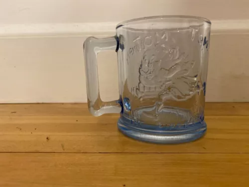 Blue Glass Nursery Rhyme Humpty Dumpty Tom The Piper's Son Mug 