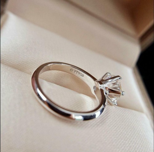 925 Sterling Silver High Quality 2CT Carbon Gem Wedding Engagement Ring R168 - Bild 5 von 9