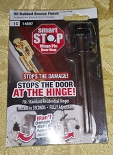 Smart Stop Hinge Pin Door Stop Satin Nickel Finish New 
