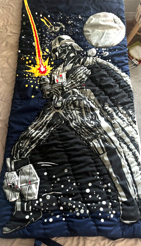 Star Wars Sleeping Bag Pottery Barn Kids Disney Darth Vader 57" x 25"