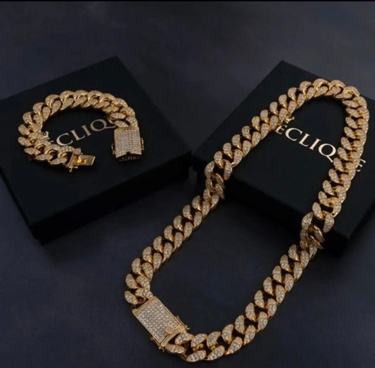 Cuban Link Iceclique Real Real Diamond Cuban Chain 10MM Sharp