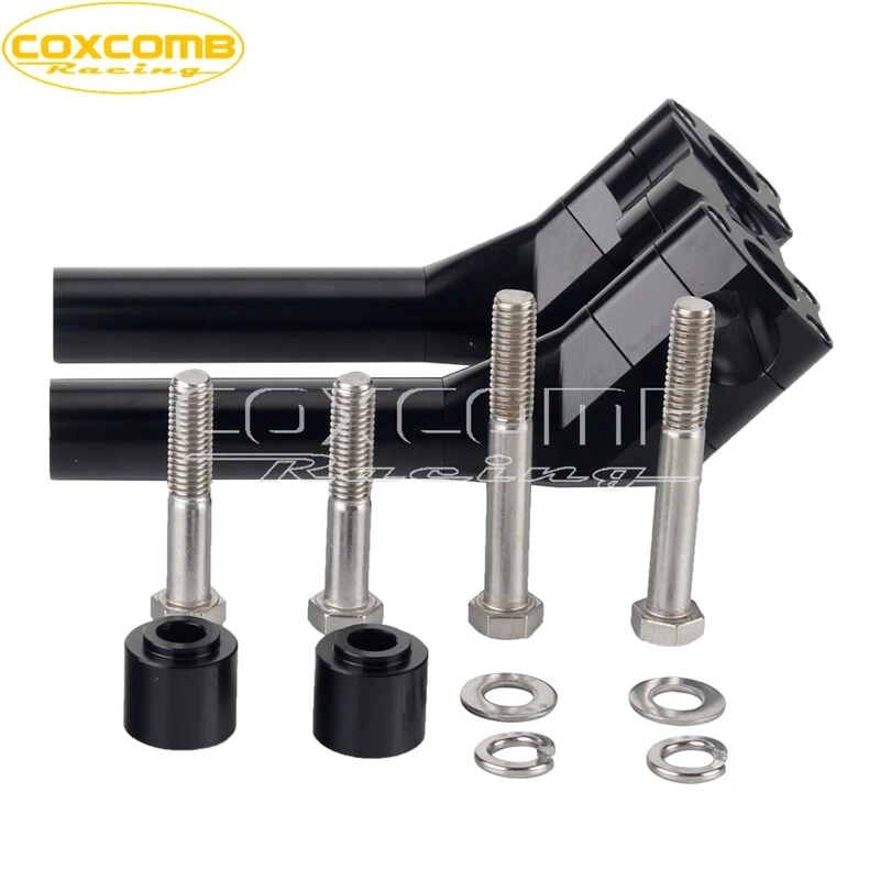 Kit elevador de manillar modular de elevación de barra estilo MX de 1-1/8"" + 1"" para Harley Softail Foto 3 de 4