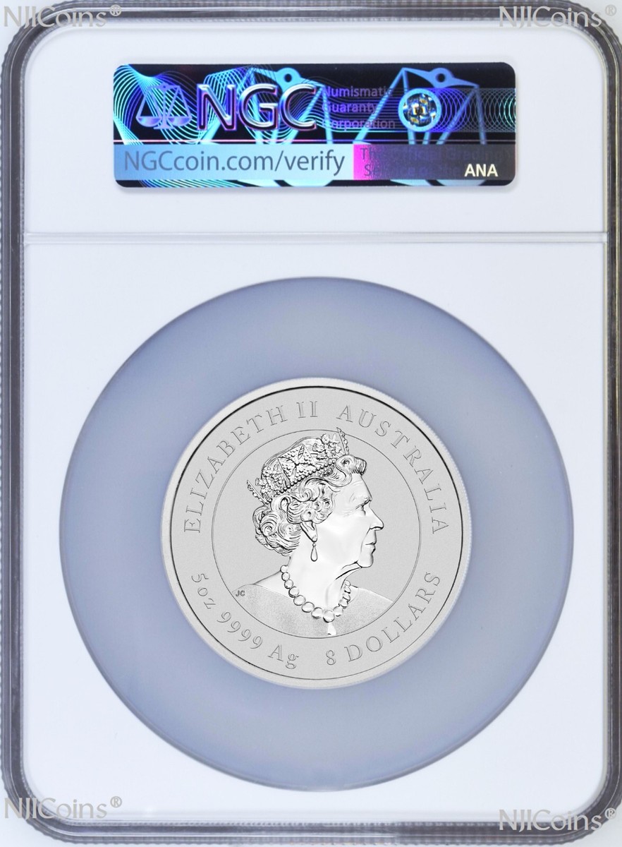 ⑪ 銀杯 純銀 110g 盃 2023 Australia Silver Colorized Lunar Year of the RABBIT 5oz