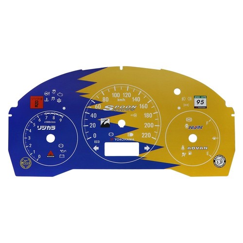 Gauge Face for Honda Fit Jazz SPOON SPORTS YOKOHAMA 220KM/H Instrument - Picture 2 of 4