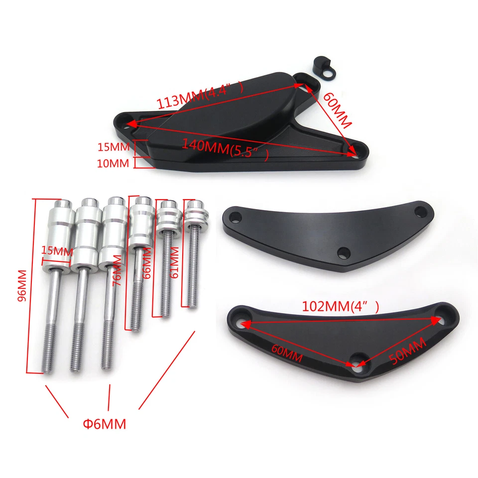 Juego de funda protectora deslizante para motor SUZUKI GSXR 600/GSXR 750 2006-2010 Foto 4 de 4