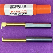 MICRO 100  RRM 100-30G Carbide Internal Retaining Ring Bar 1.0mm WOC🎯Machinist