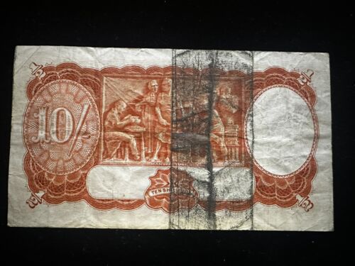 Australia 10 Shillings Banknote (1939) - Nt1627 - Picture 2 of 2