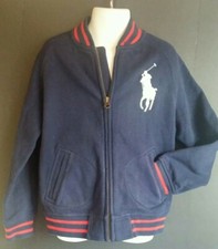 Ralph Lauren Polo USA Kids Varsity Track Jacket sz 6 rare big pony og youth boys