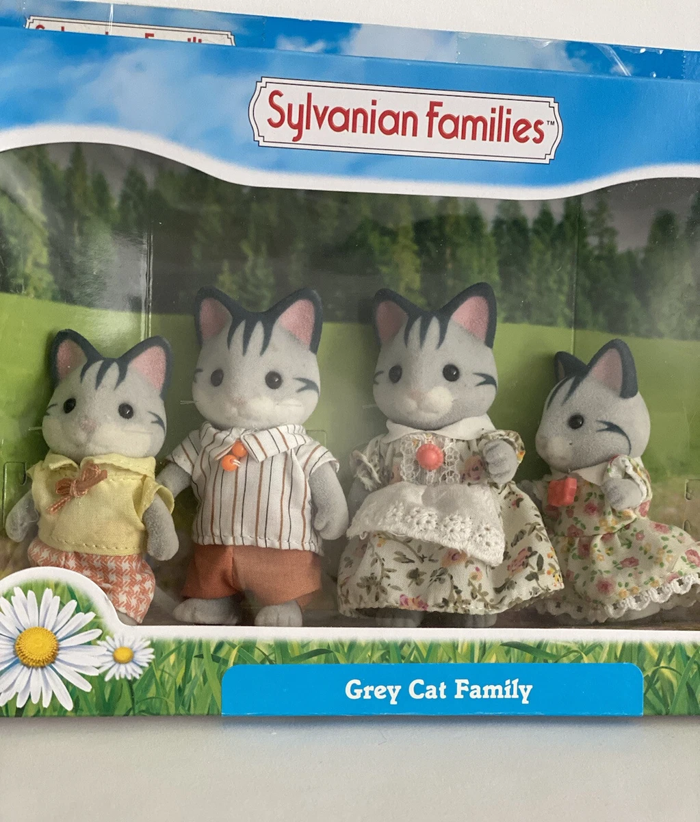 Sylvanian families store grey cat