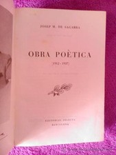 JOSEP M. DE SAGARRA,OBRA POETICA 1912-1937;1947
