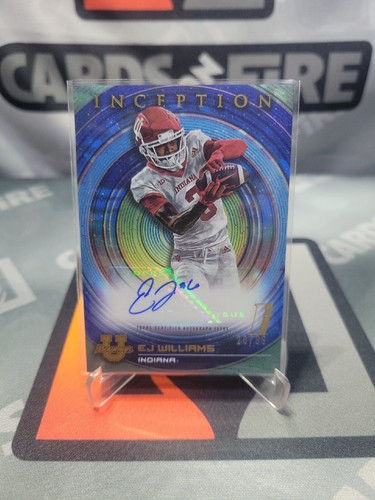 2023 Bowman University Inception AUTO #/99 BLAUE FOLIE EJ Williams Initiation