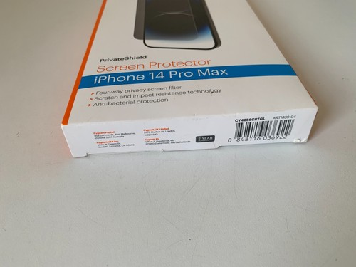NEW Cygnett iPhone 14 Pro Max Glass Screen Protector PrivateShield Antibacterial - Picture 3 of 6