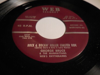 George Bruce/Manhattans-''Rock & Rockin' Roller Coaster Ride''Web 1070 VG++$35