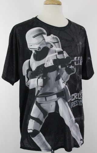 Camicia uomo Disneyp Store nuova senza etichette Star Wars schiaccia la resistenza 2XL Stormtrooper - Foto 6 di 7