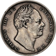 [#1511812] United Kingdom, William IV, 1/2 Crown, 1834, London, Silver, EF