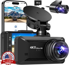 Cámara de salpicadero delantera y trasera 4K/1080P con control por aplicación