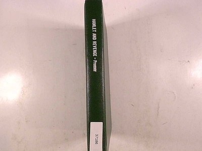Hamlet and Revenge Eleanor Prosser 1967 First Edition Stanford University Press