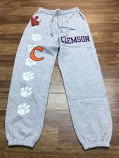 MENS S - NEW Mitchell & Ness x Cactus Jack NCAA Clemson Tigers Fleece Sweatpants