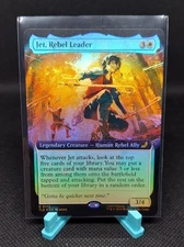 Jet, Rebel Leader R0172 Foil Extended Art MTG Avatar: the Last Airbender