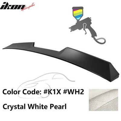 Fits 22-26 Subaru WRX 5th V Style Rear Roof Spoiler Painted #K1X Crystal White
