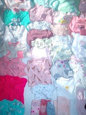 Adorable 90 Pc Baby Girl Sz 0-6 mo Summer Carter's Bodysuits Pajamas Clothes Lot