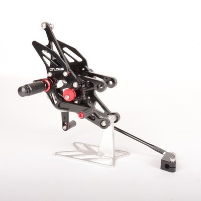 Arlows Racing Fussrastenanlage Yamaha R1 RN19 2007-2008 schwarz