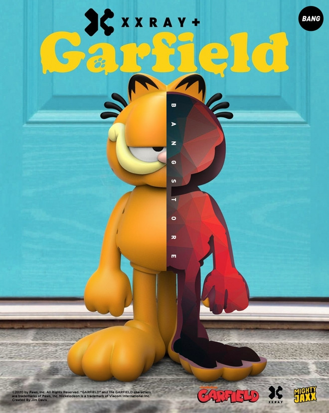 Mighty Jaxx Xxray Plus Garfield 20cm/7.8In Vinyl Limited Figurine