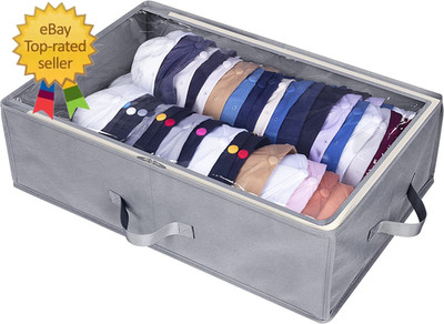 Large Hat Storage Box for Baseball Caps, Holds up to 50 Caps Wide Hat Organizer