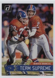 2019 Panini Donruss Team Supreme John Elway Terrell Davis #TS-13 HOF