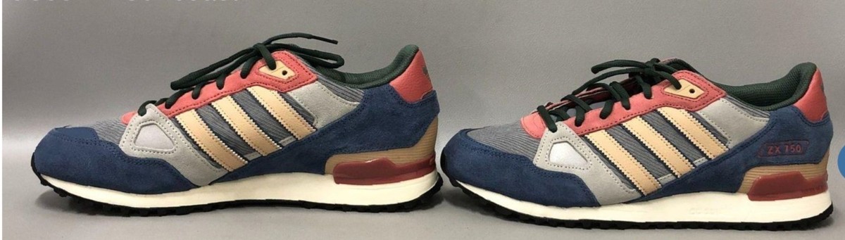 Size 11 - adidas ZX 750 Low Grey/Blue/Red for sale online | eBay
