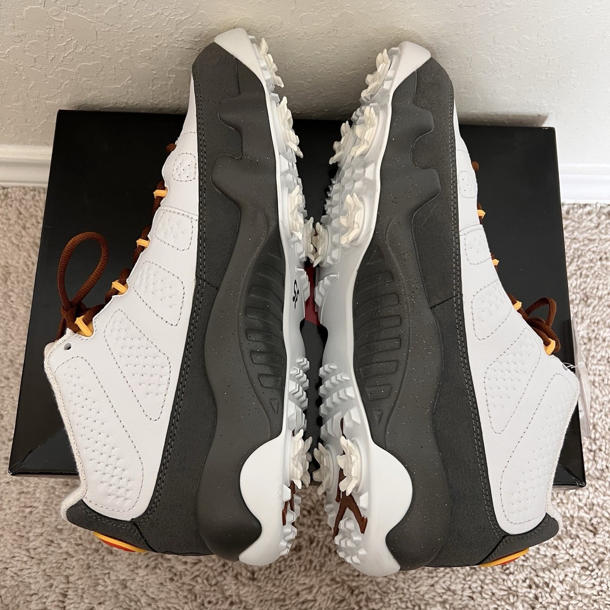 Nike Air Jordan 9 G Golf Low NRG US Open White Grey Size Men\'s 10 FN6931-100 New FN6931-100 Nike Air Jordan 9 Low Golf US Open (Men main image 4