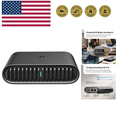 Versatile Wi-Fi 6 Travel Router - Multi-Mode Connectivity for All Your Devices