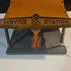 Marx Tin Service Gas Station Vintage Toy Aero Gas Accessory 1930s RARE