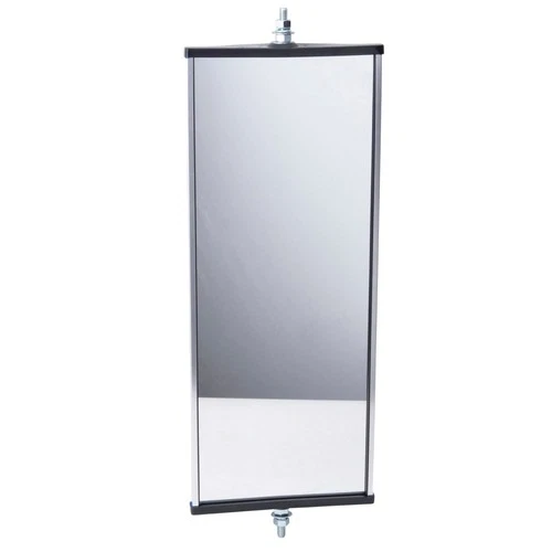 Universal West Coast Truck Side Mirror Head Stainless Aluminum 6.5 x 16