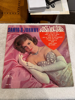 Santo & Johnny - Wish You Love LP - GOOD CONDITION WITH DUST SLEEVE!!!
