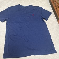 Polo Ralph Lauren Boys Youth T Shirt Navy Blue Size XL (18-20) Short Sleeve