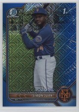 2022 Bowman Chrome Prospects Mega Box Blue Mojo Refractor /150 Simon Juan 19fv