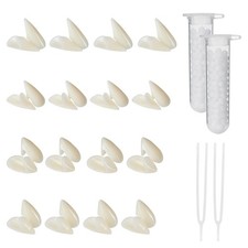 Vampire Teeth - Vampire Fangs for Cosplay Adult Fake Fangs, 4 Size 16 Pairs