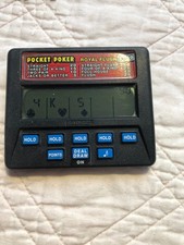 Vintage Radica Pocket Poker battery operated game, Model 1310