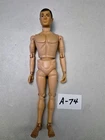 #1960s ORIGINAL HASBRO 12" PAINTED HAIR GI JOE ACTION FIGURE BRUNETTE LOT#A-74