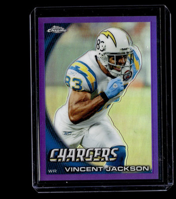2010 Topps Chrome Vincent Jackson Purple Refractor /555 Chargers #C108