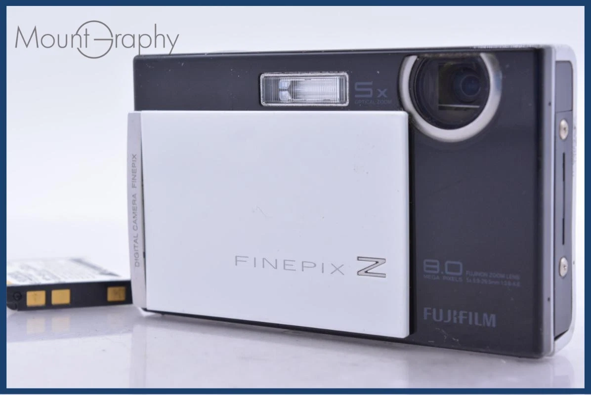 良品中古 FinePix Z100fd ホワイト＆ブラック M000 中古】FinePix Z100fd (BW) (800万画素／5倍ズーム／ブラウン
