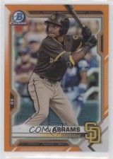2021 Bowman Draft Chrome Orange Refractor 19/25 CJ Abrams #BDC-76 09l8